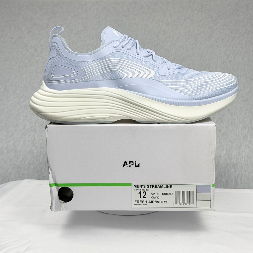 APL Mens Streamline Running Shoes Fresh Air Ivory 1-2-012-422-533 Size 12 BNIB